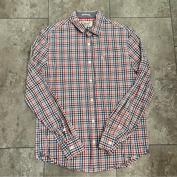 Original Penguin Checkered Button Down Shirt - Picture 1 of 4